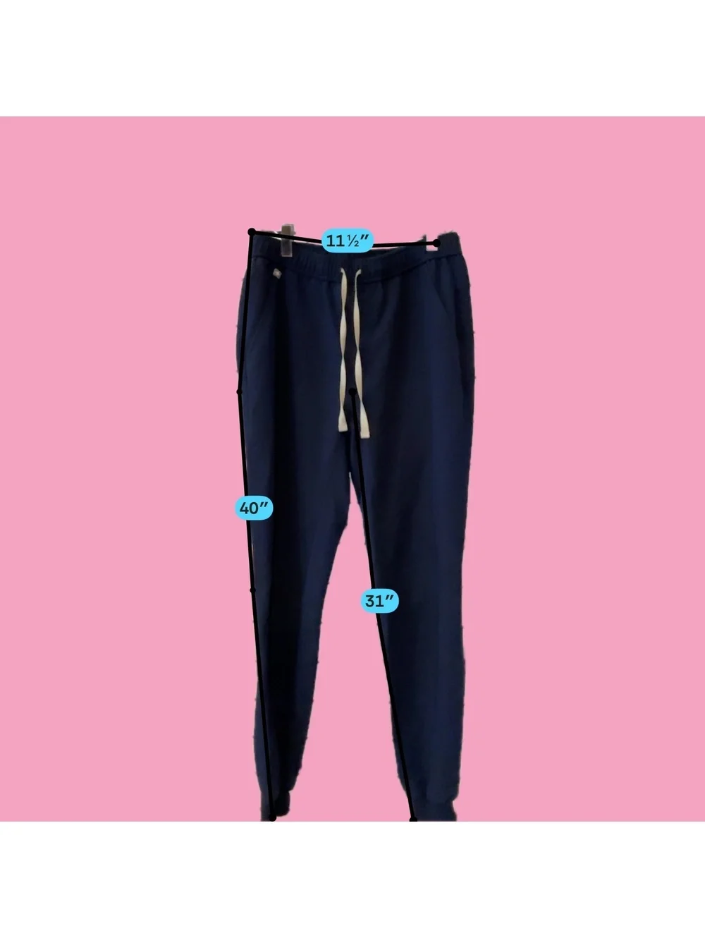 FIGS Technical Collection Navy Jogger Pants Size S